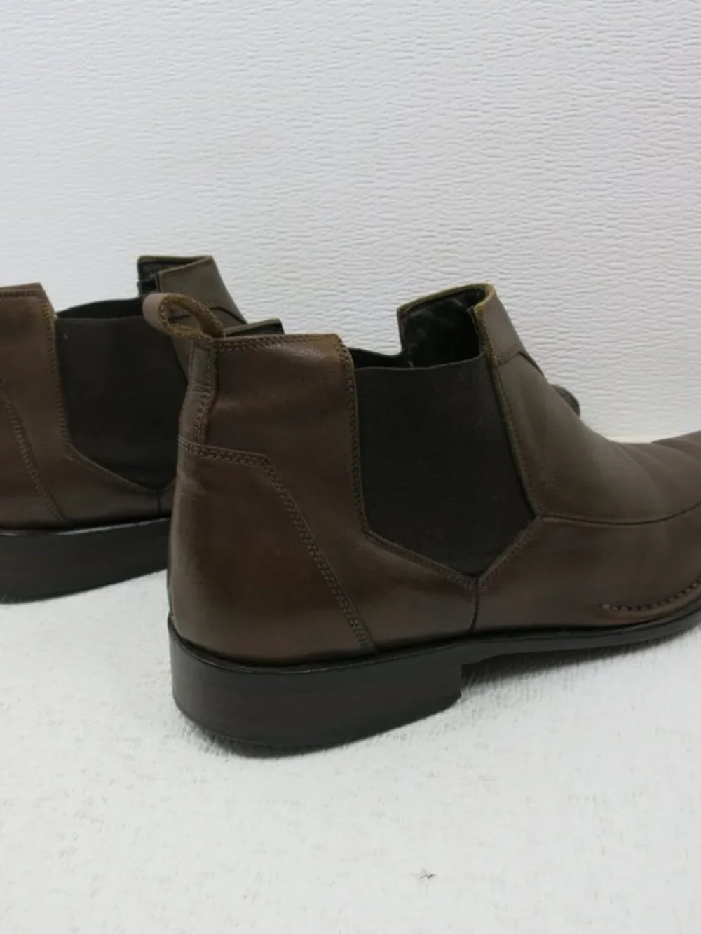 Satch Chelsea Leather Elastic Long Toe Dress Men's Comfort Boots Size 8